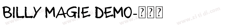 Billy Magie DEMO字体转换